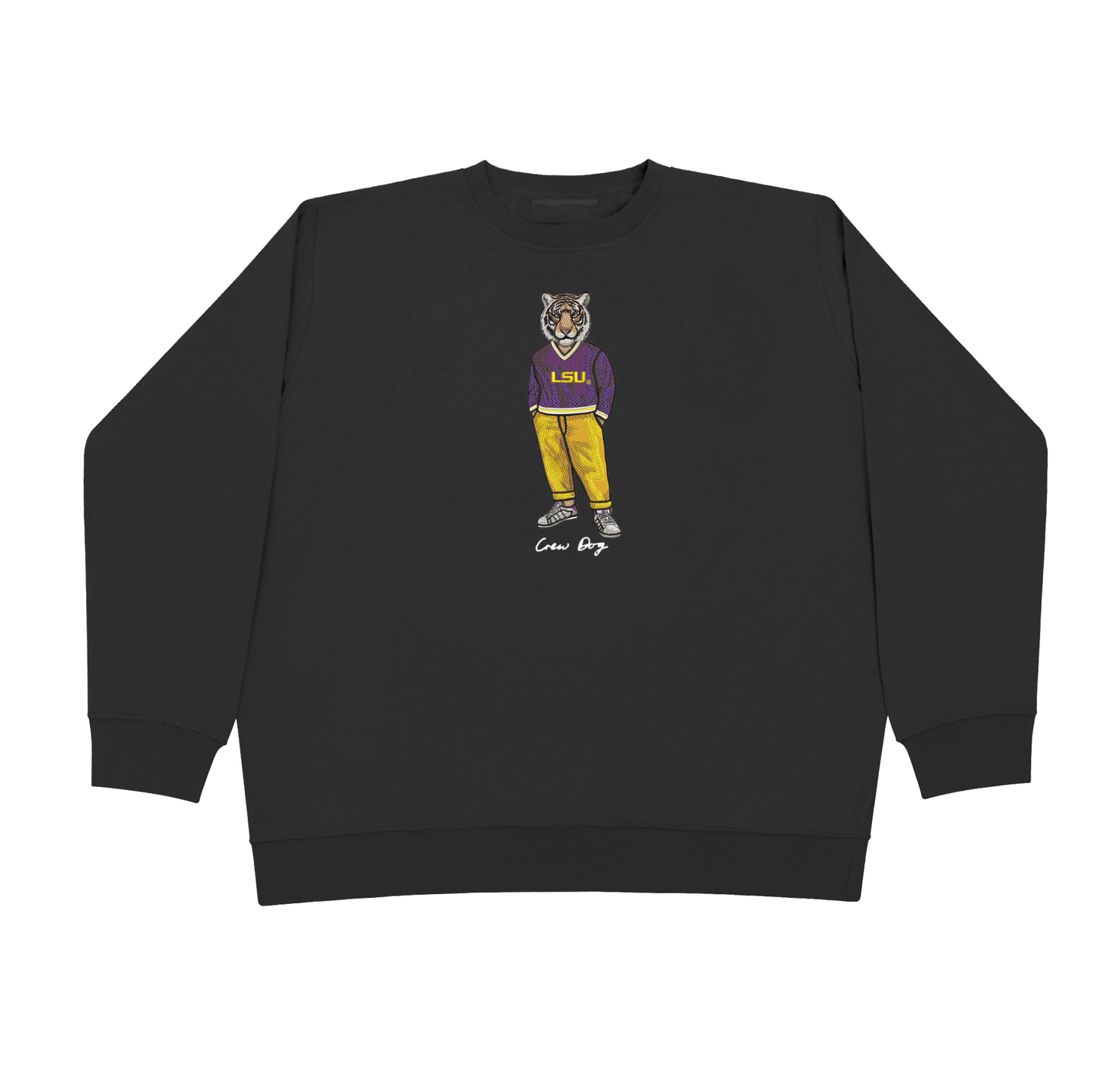 LSU Original Embroidered Crewneck