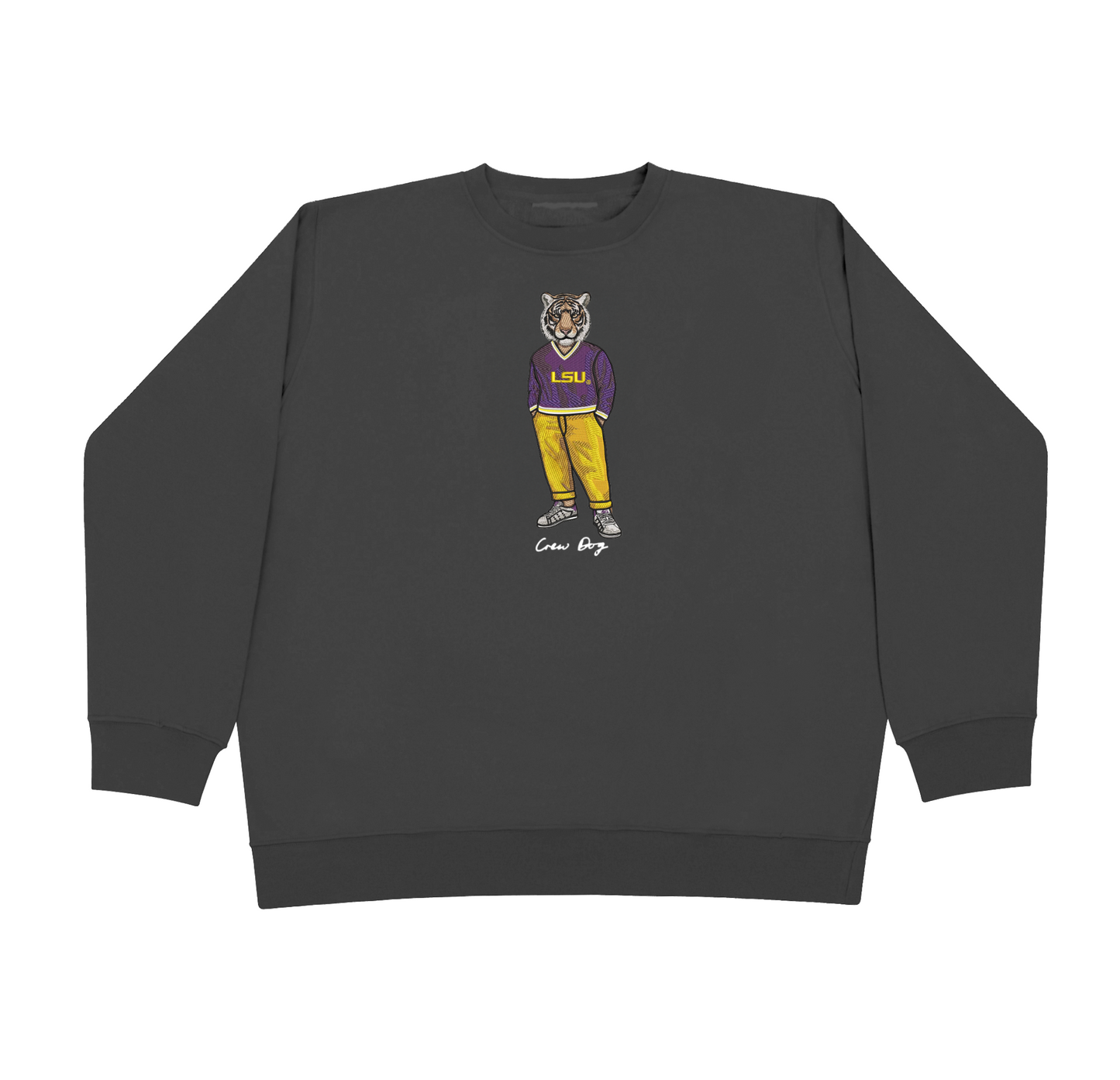 LSU Original Embroidered Crewneck