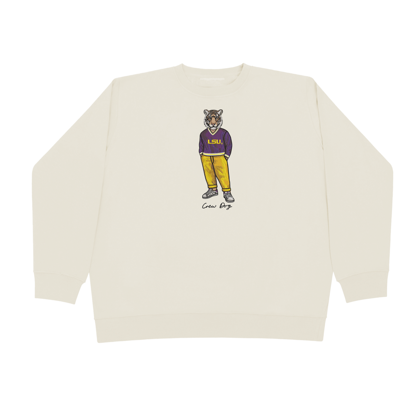 LSU Original Embroidered Crewneck