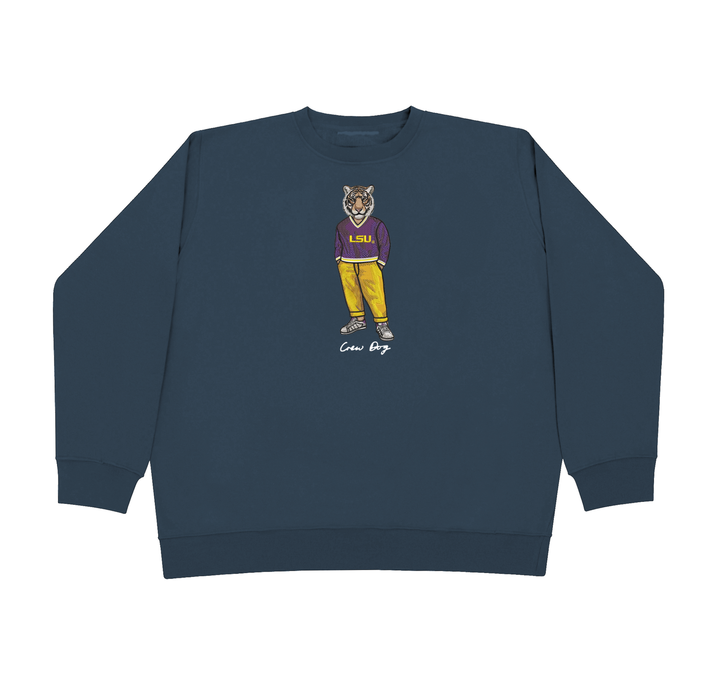 LSU Original Embroidered Crewneck