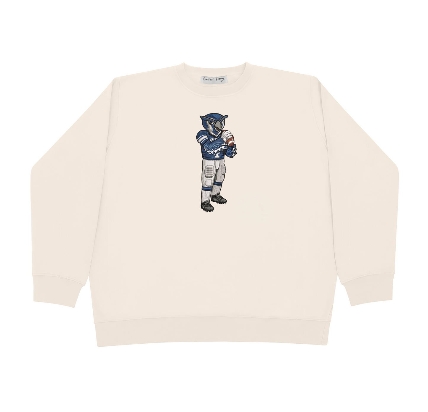 Rice University Football Embroidered Crewneck