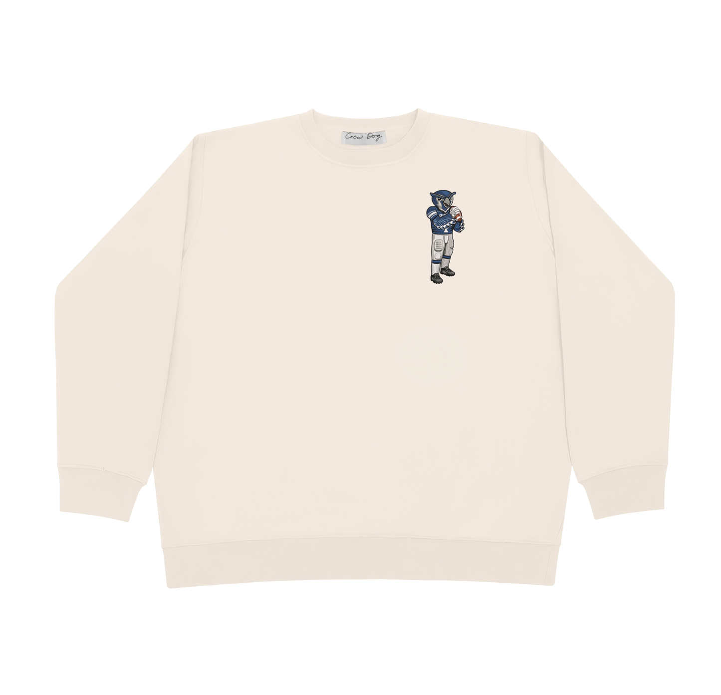 Rice University Football Embroidered Crewneck