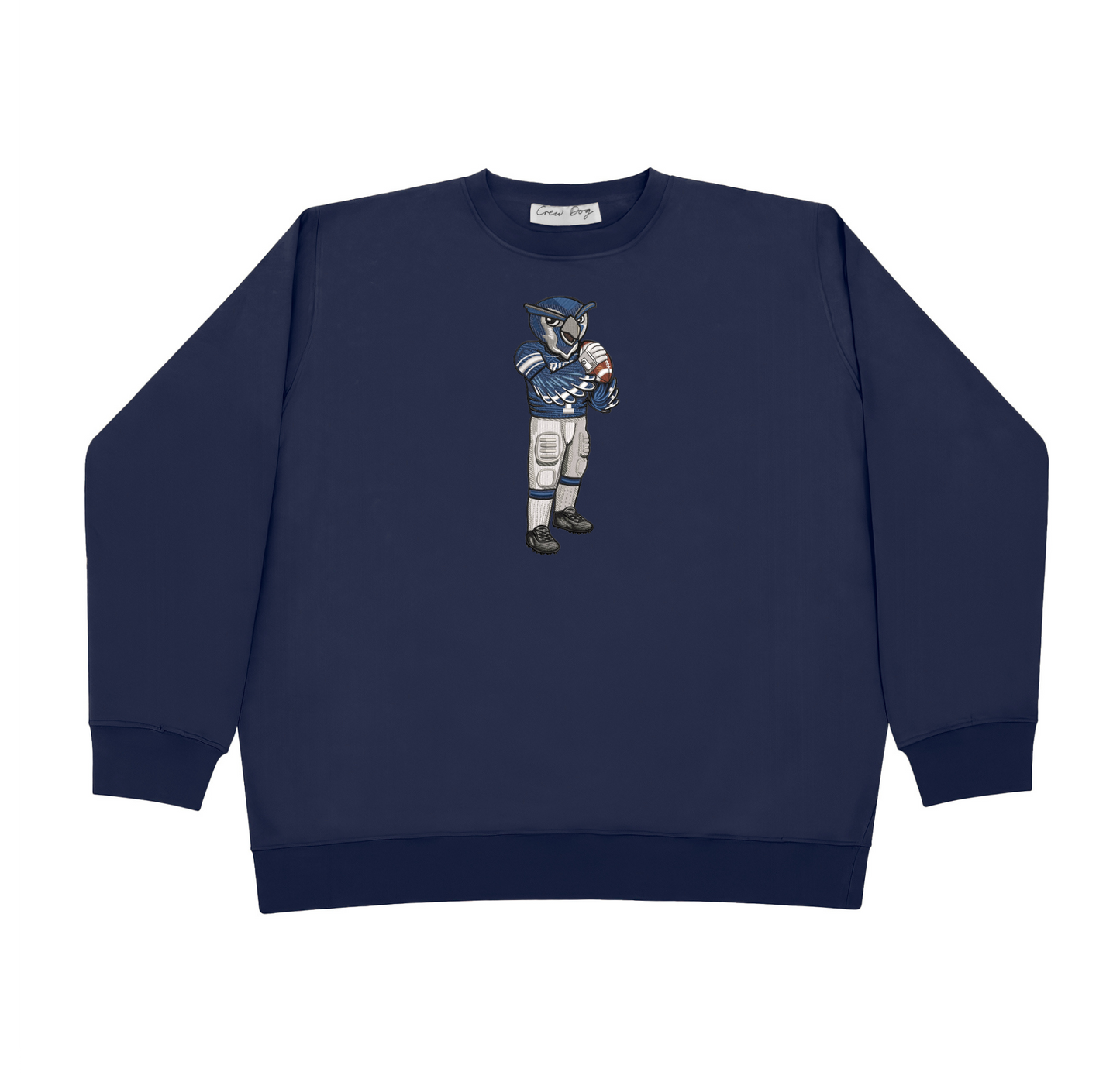 Rice University Football Embroidered Crewneck