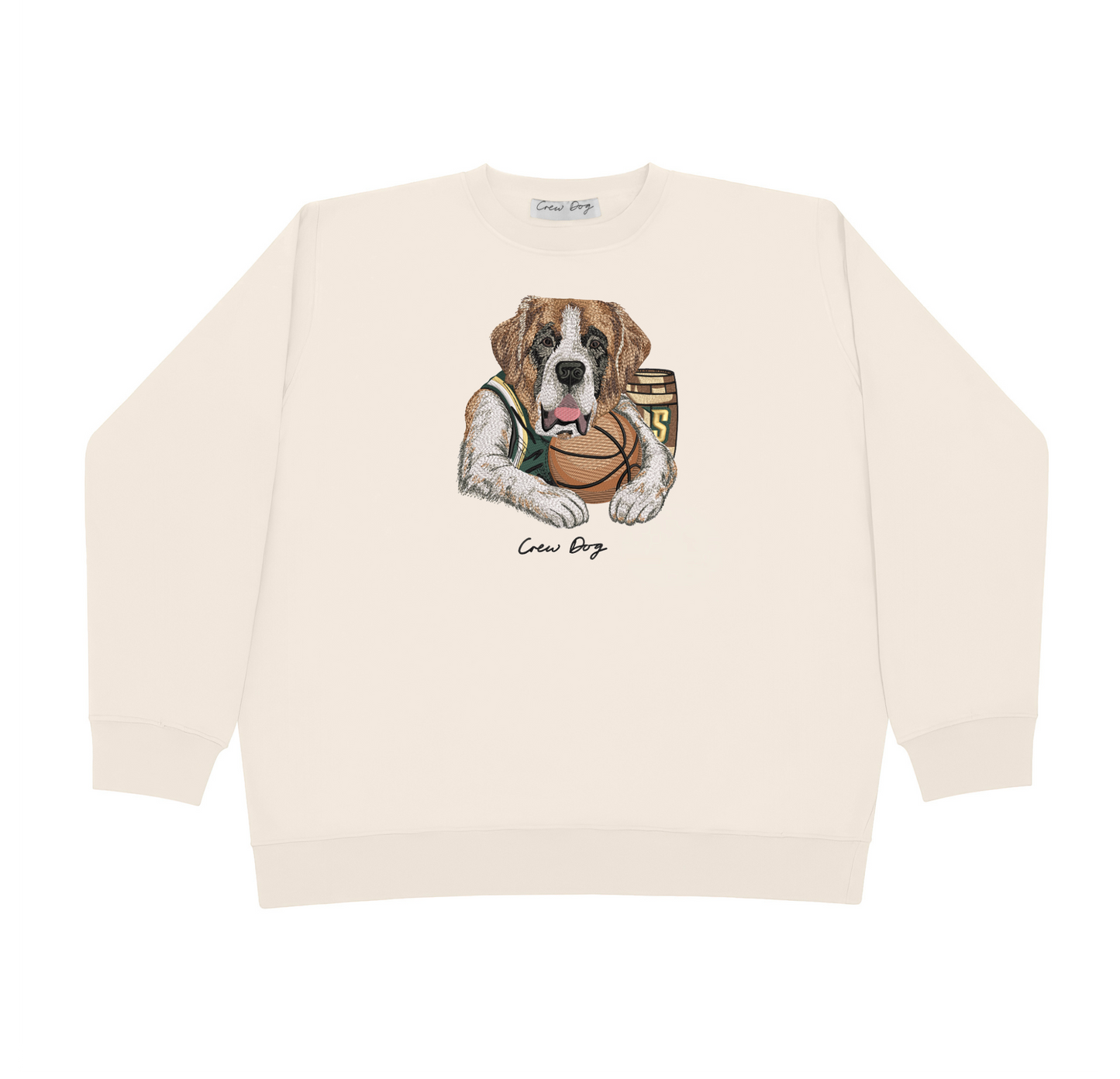 Siena Basketball Embroidered Crewneck