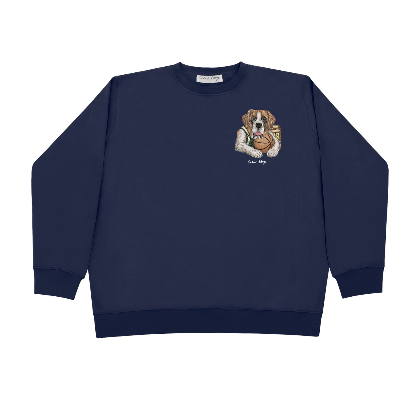 Siena Basketball Embroidered Crewneck