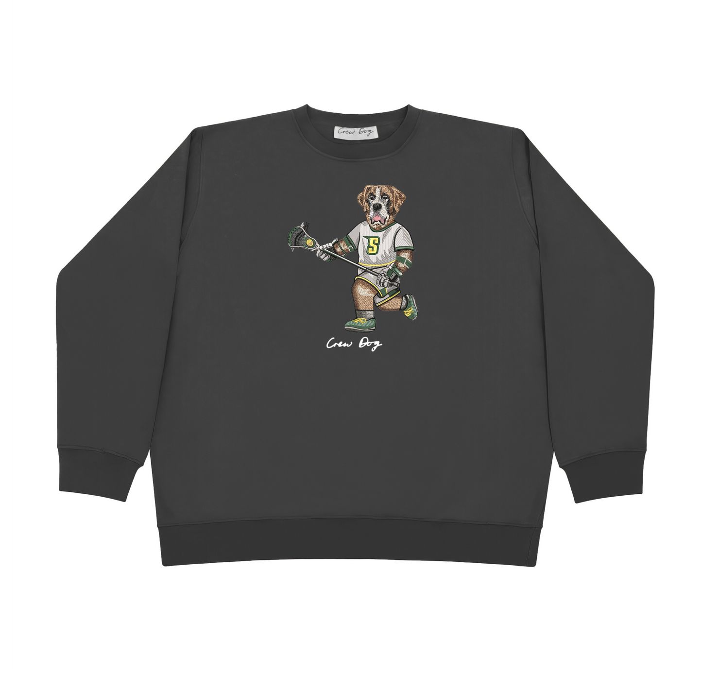 Siena Lacrosse Embroidered Crewneck