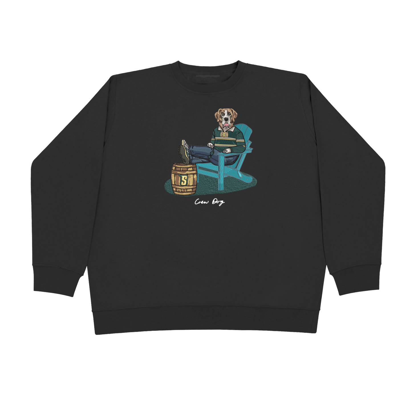 Siena Lounging Embroidered Crewneck