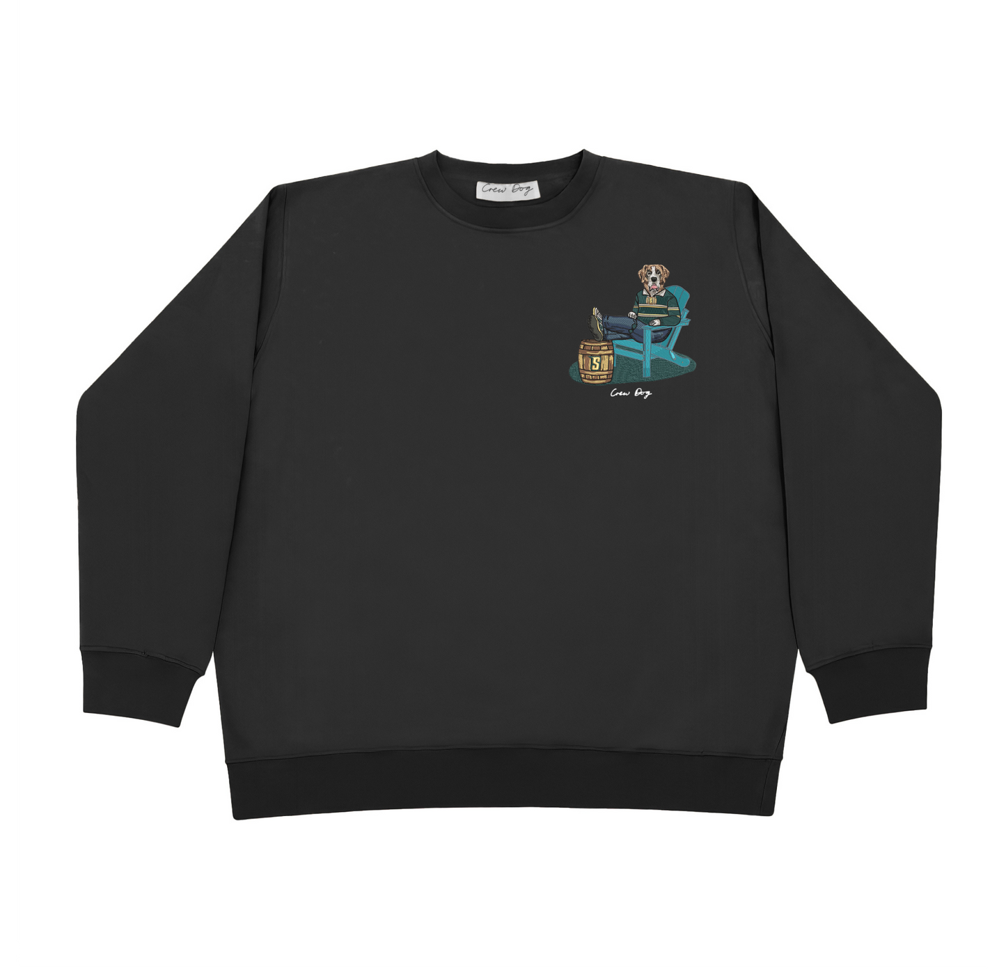Siena Lounging Embroidered Crewneck
