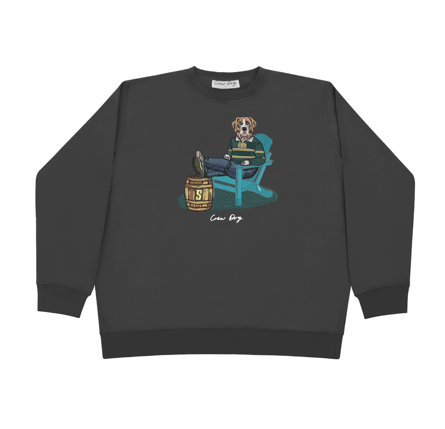 Siena Lounging Embroidered Crewneck