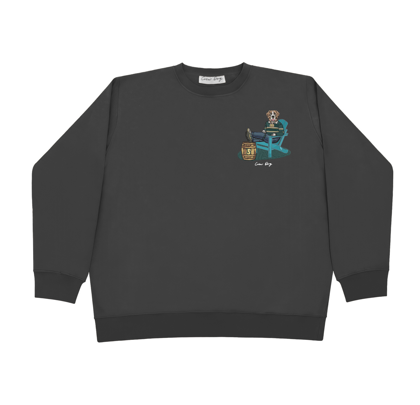 Siena Lounging Embroidered Crewneck