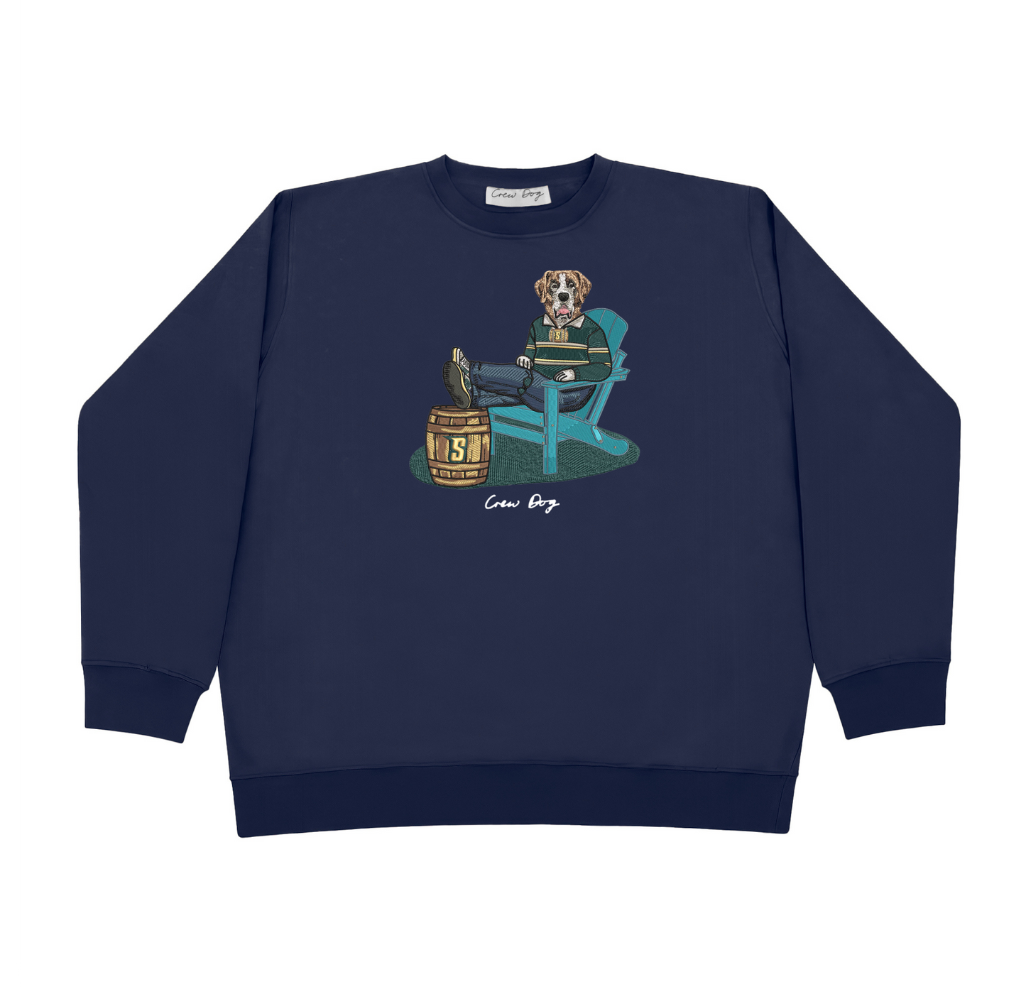 Siena Lounging Embroidered Crewneck