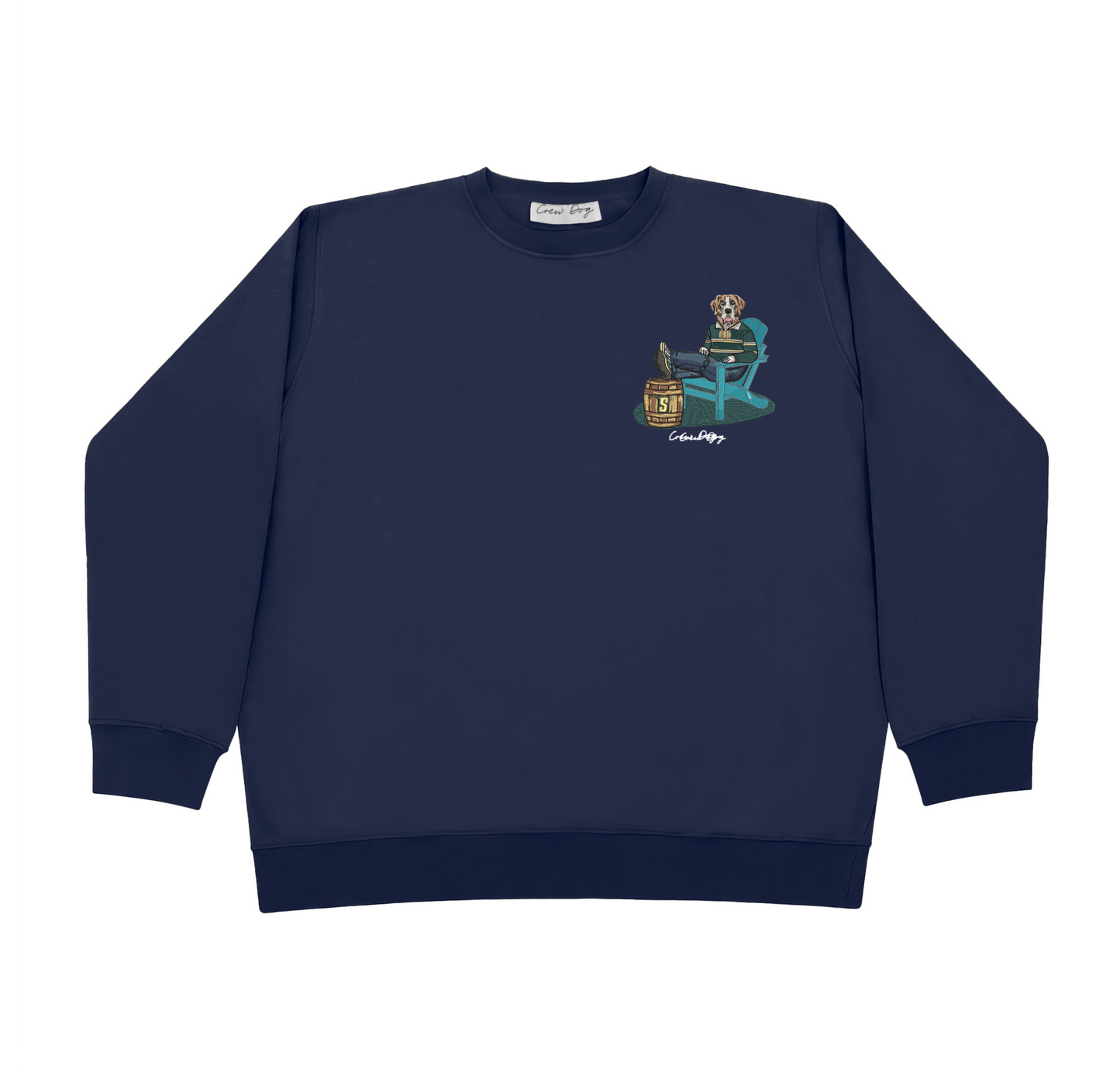 Siena Lounging Embroidered Crewneck