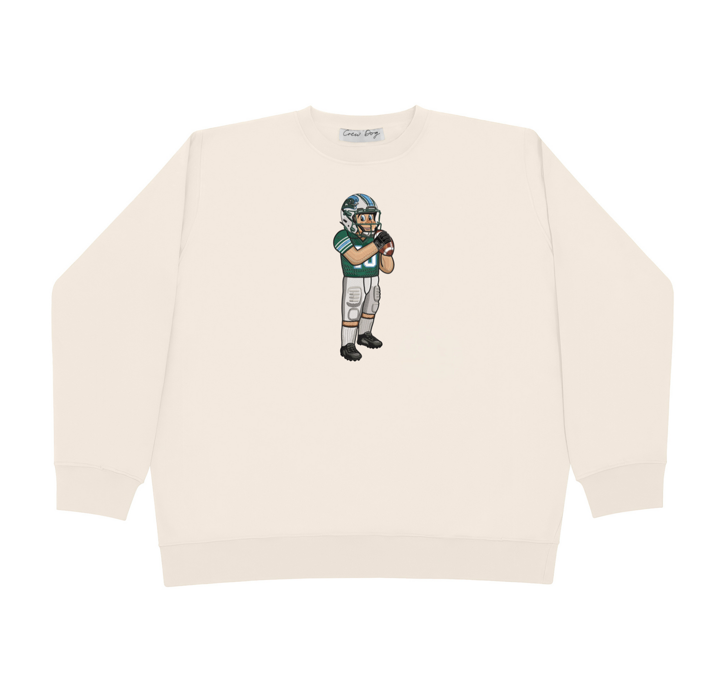 Tulane Football Embroidered Crewneck
