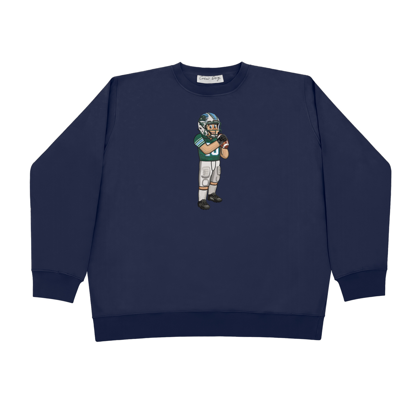 Tulane Football Embroidered Crewneck