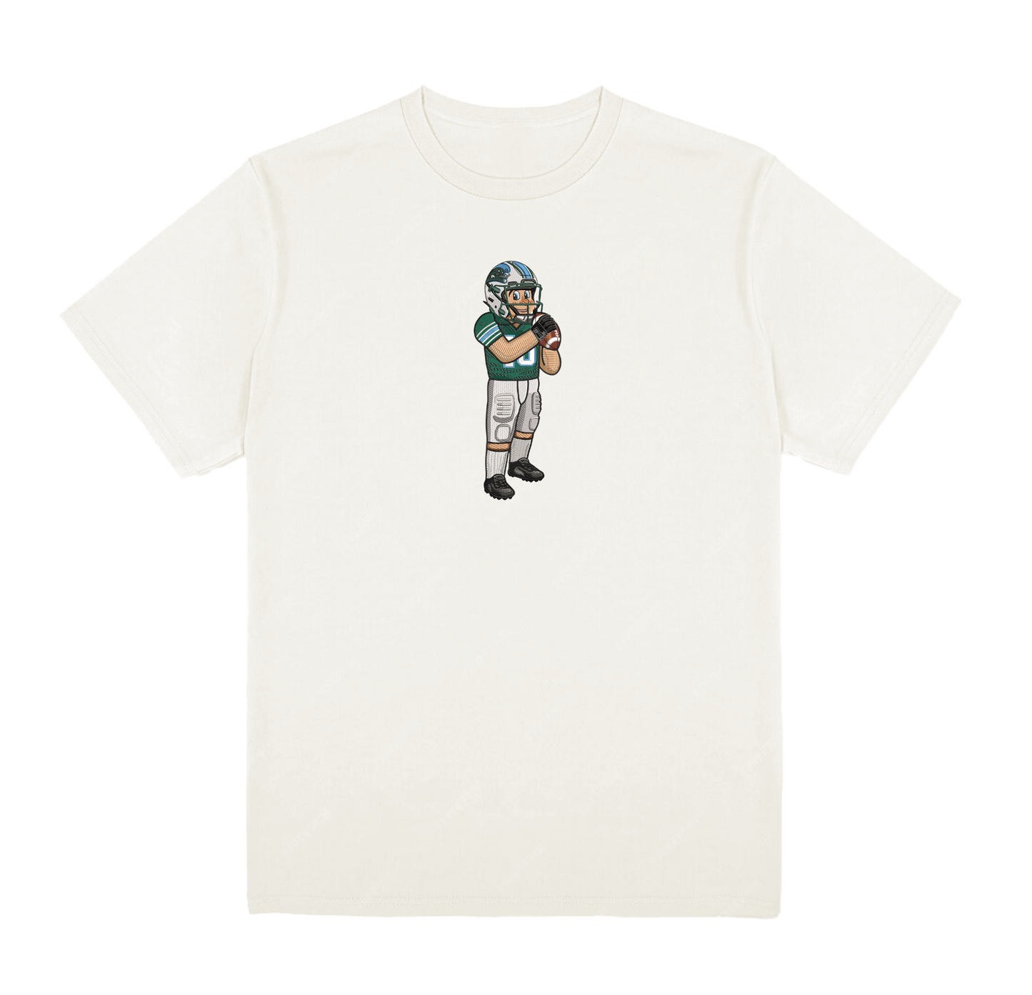Tulane Football Embroidered Tee
