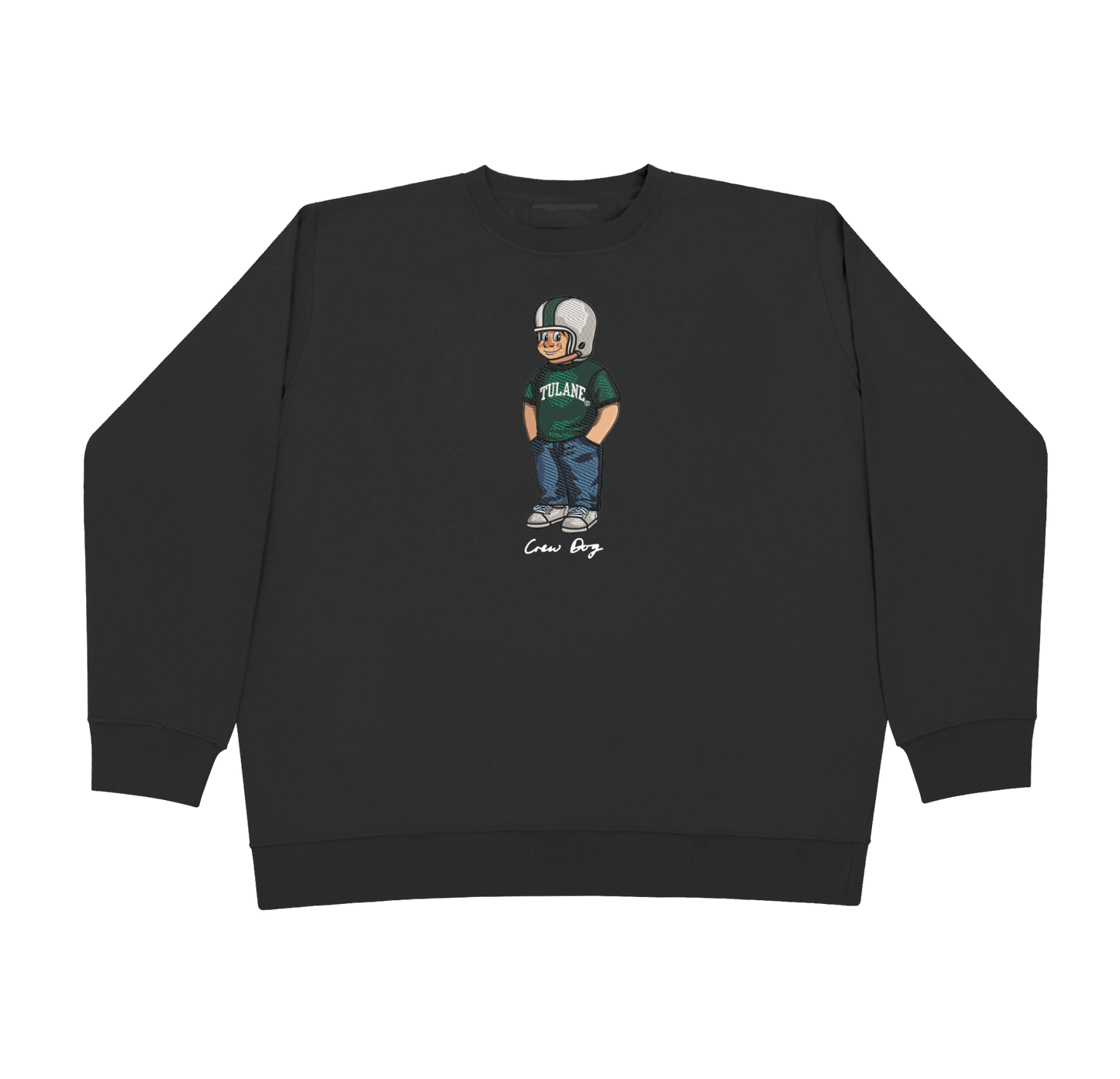 Tulane T-shirt Embroidered Crewneck
