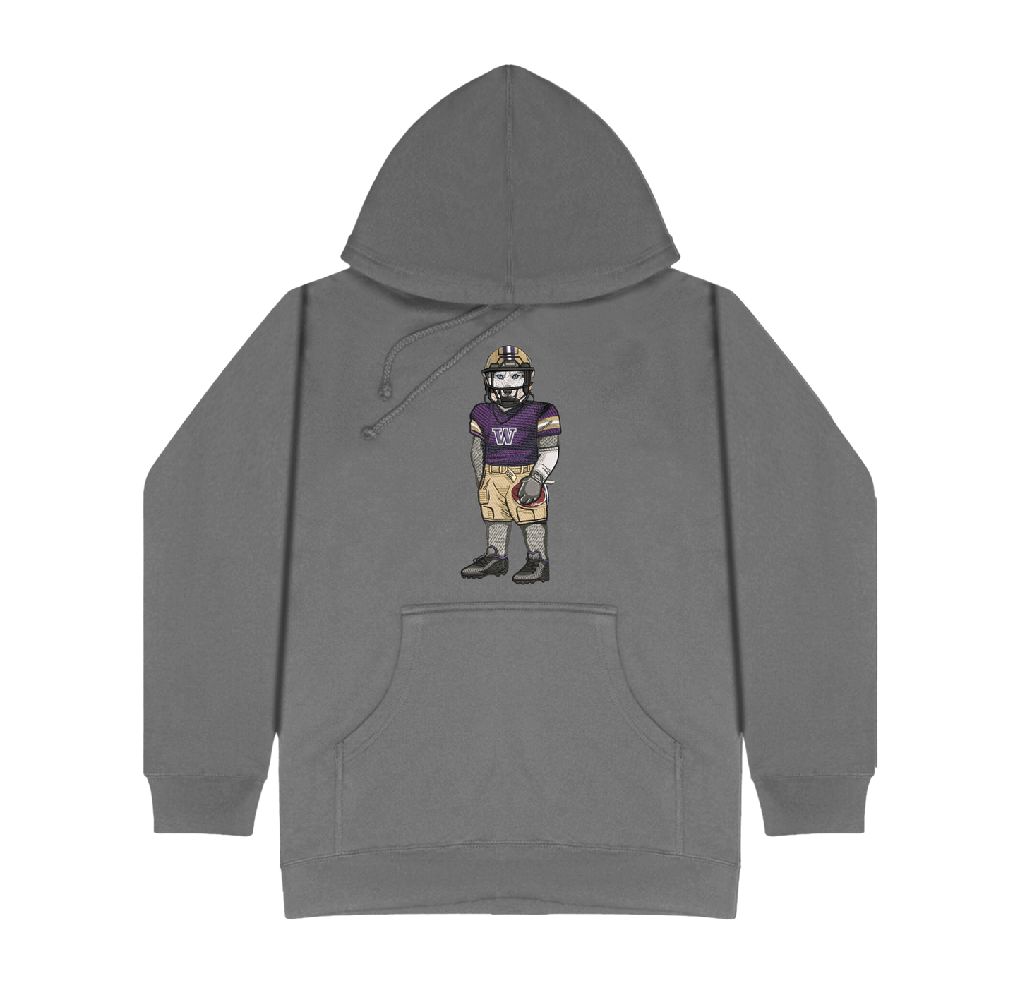 University of Washington Football Embroidered Hoodie