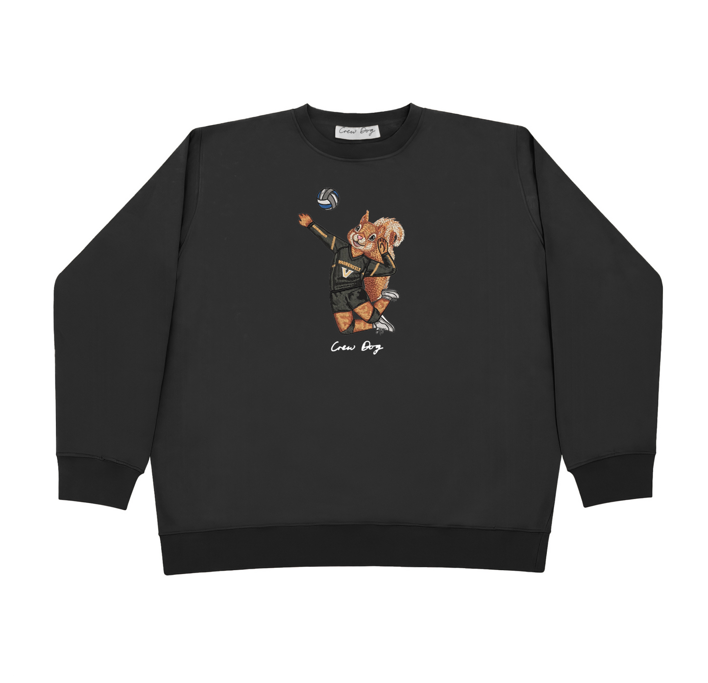 Vanderbilt Volleyball Embroidered Crewneck