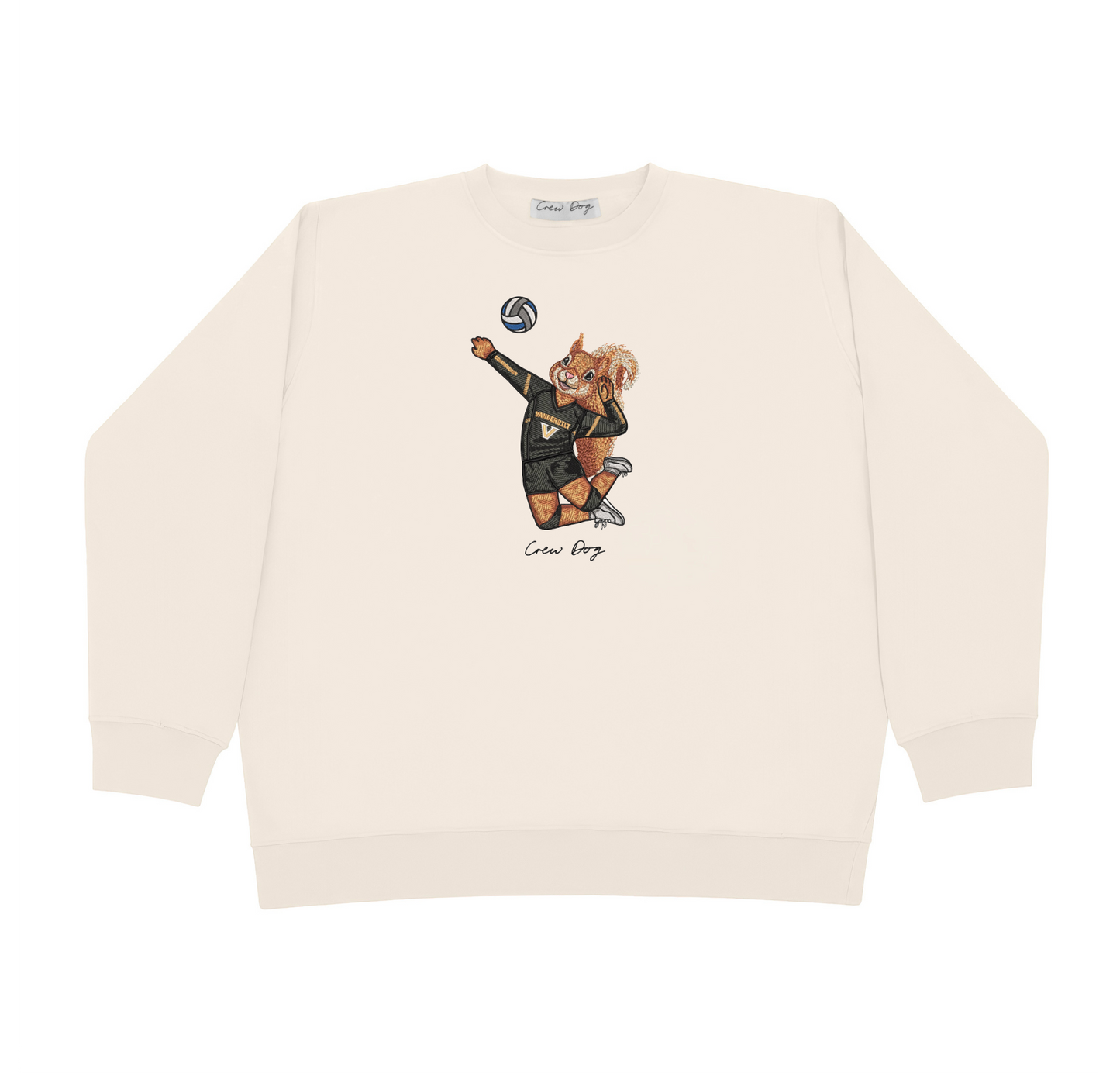 Vanderbilt Volleyball Embroidered Crewneck