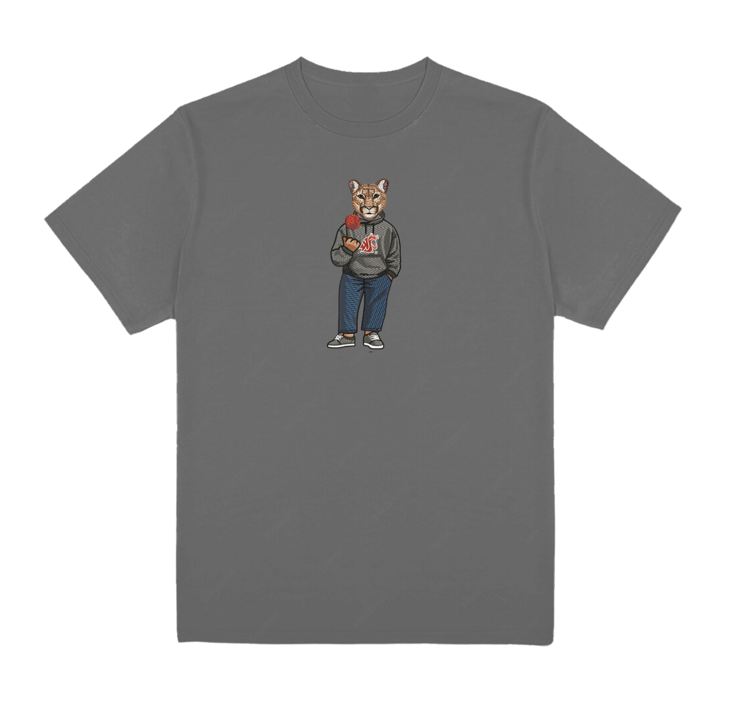 Washington State University Apple Embroidered Tee