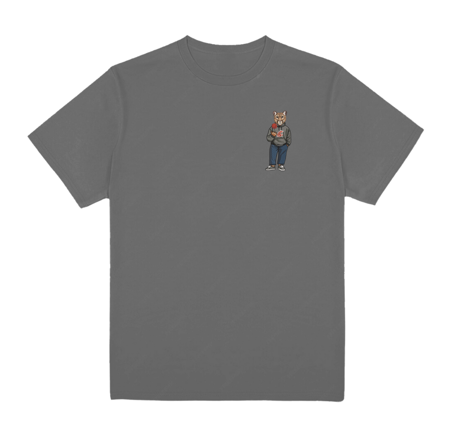 Washington State University Apple Embroidered Tee