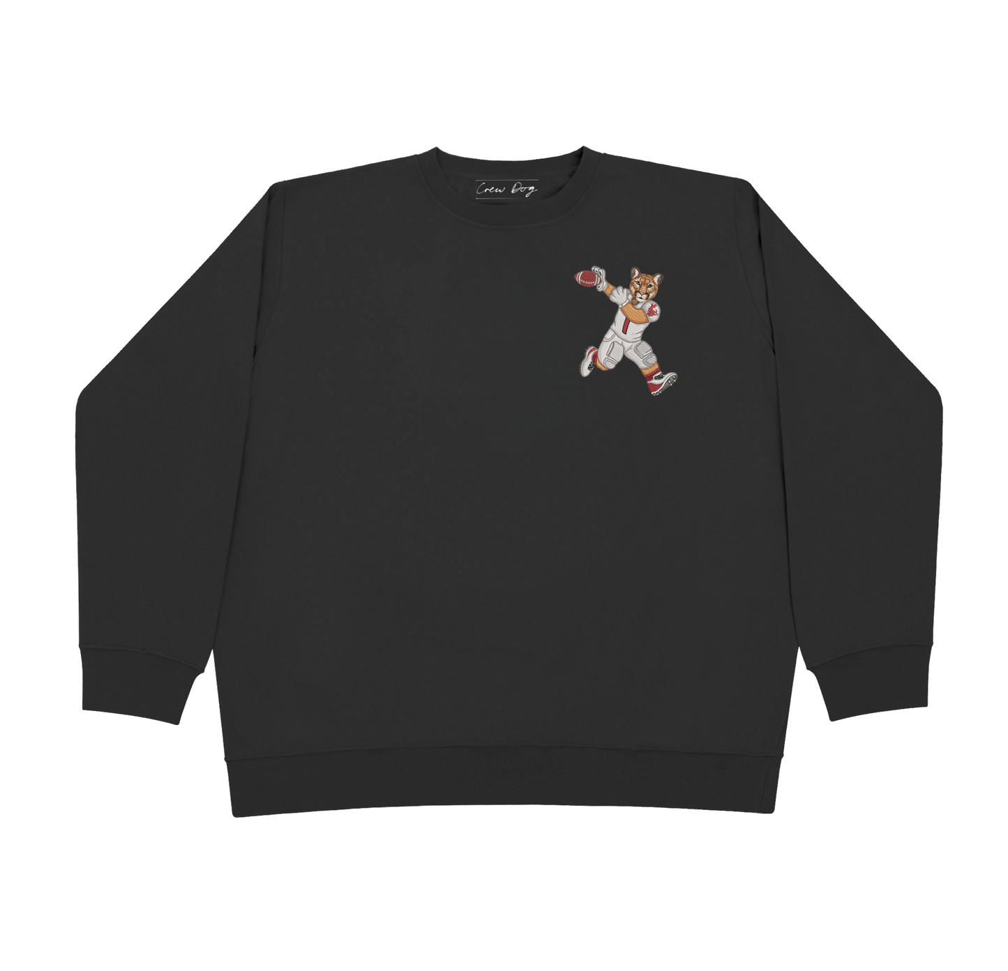 Washington State University Football Embroidered Crewneck