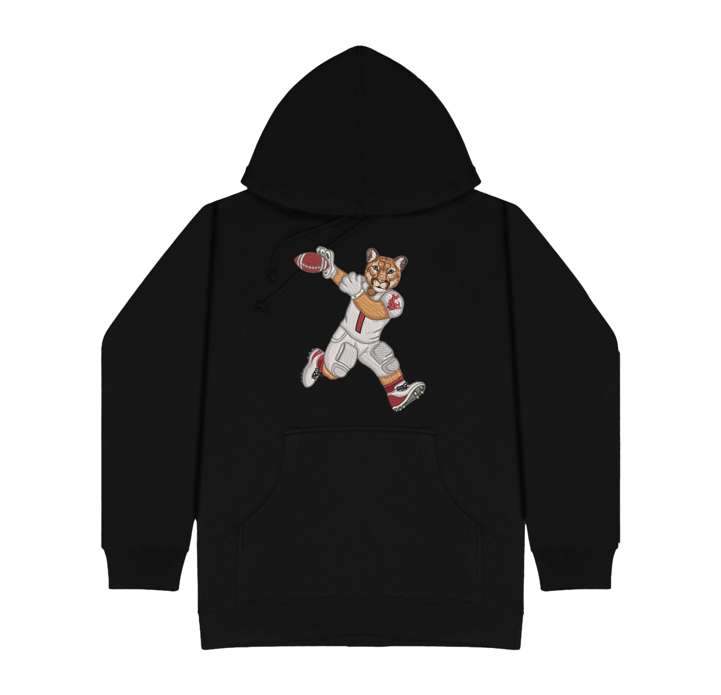 Washington State University Football Embroidered Hoodie