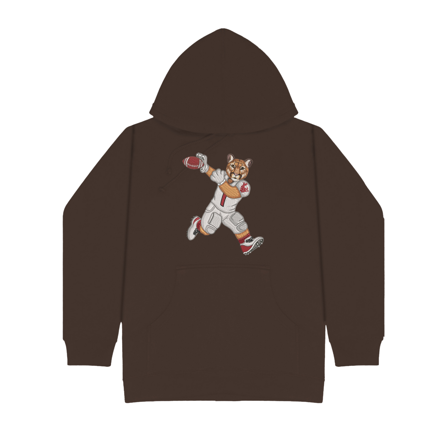 Washington State University Football Embroidered Hoodie