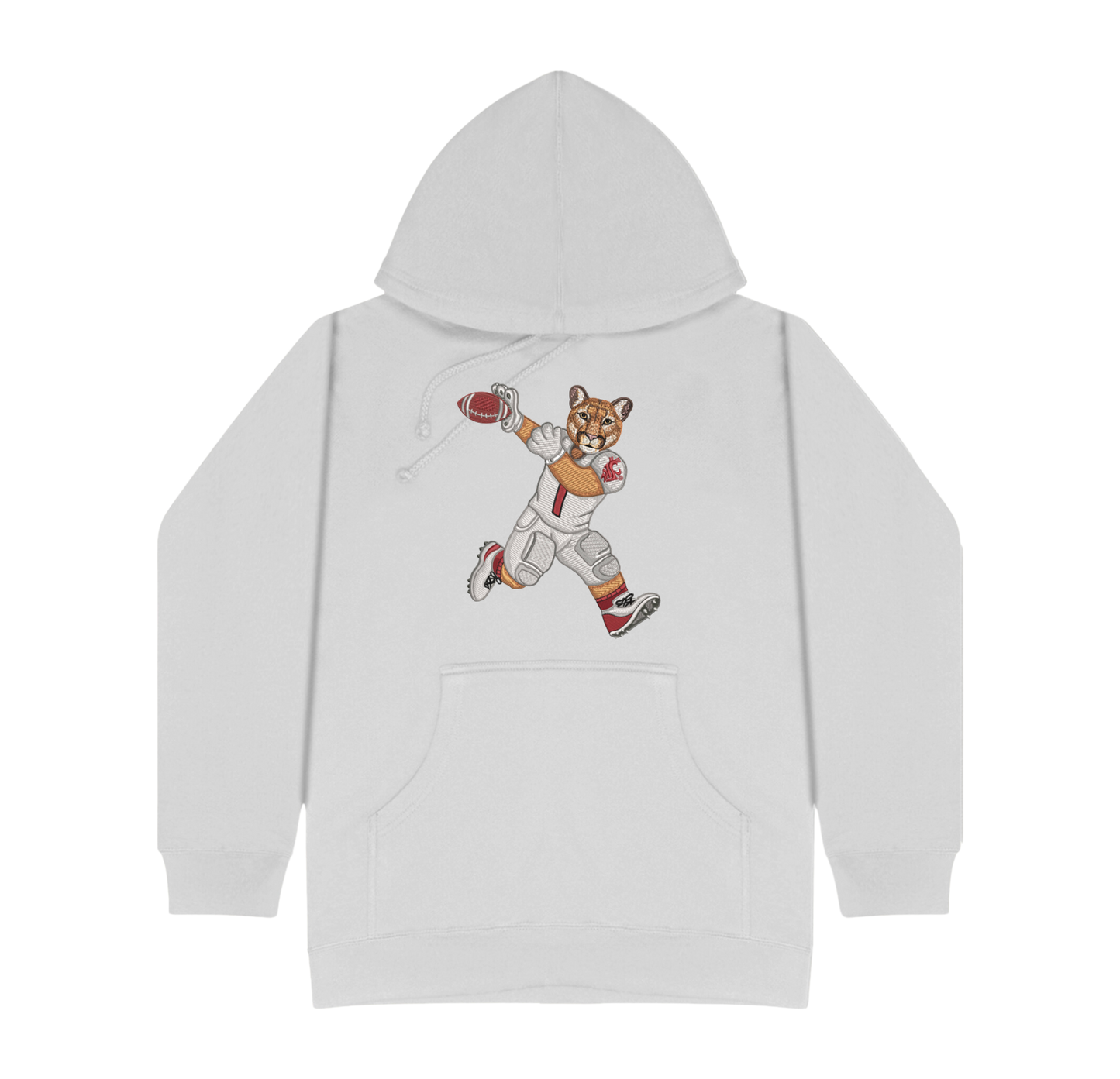 Washington State University Football Embroidered Hoodie