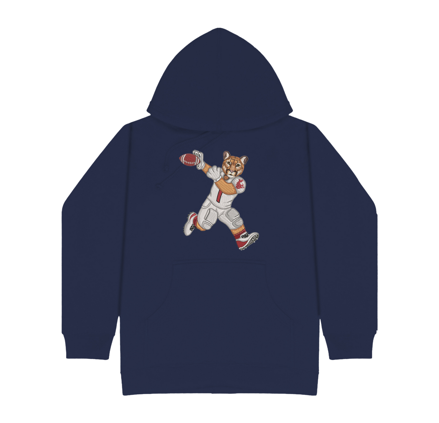 Washington State University Football Embroidered Hoodie
