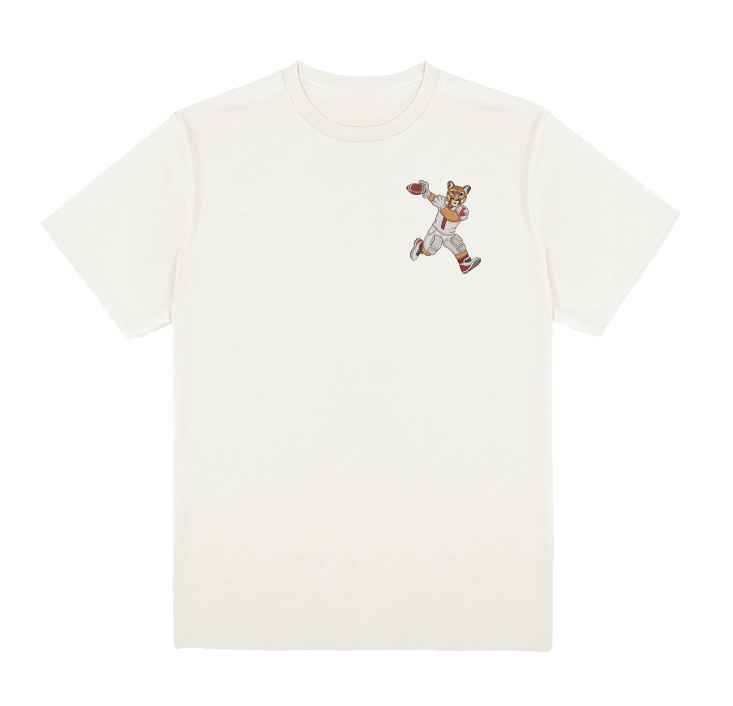 Washington State University Football Embroidered Tee