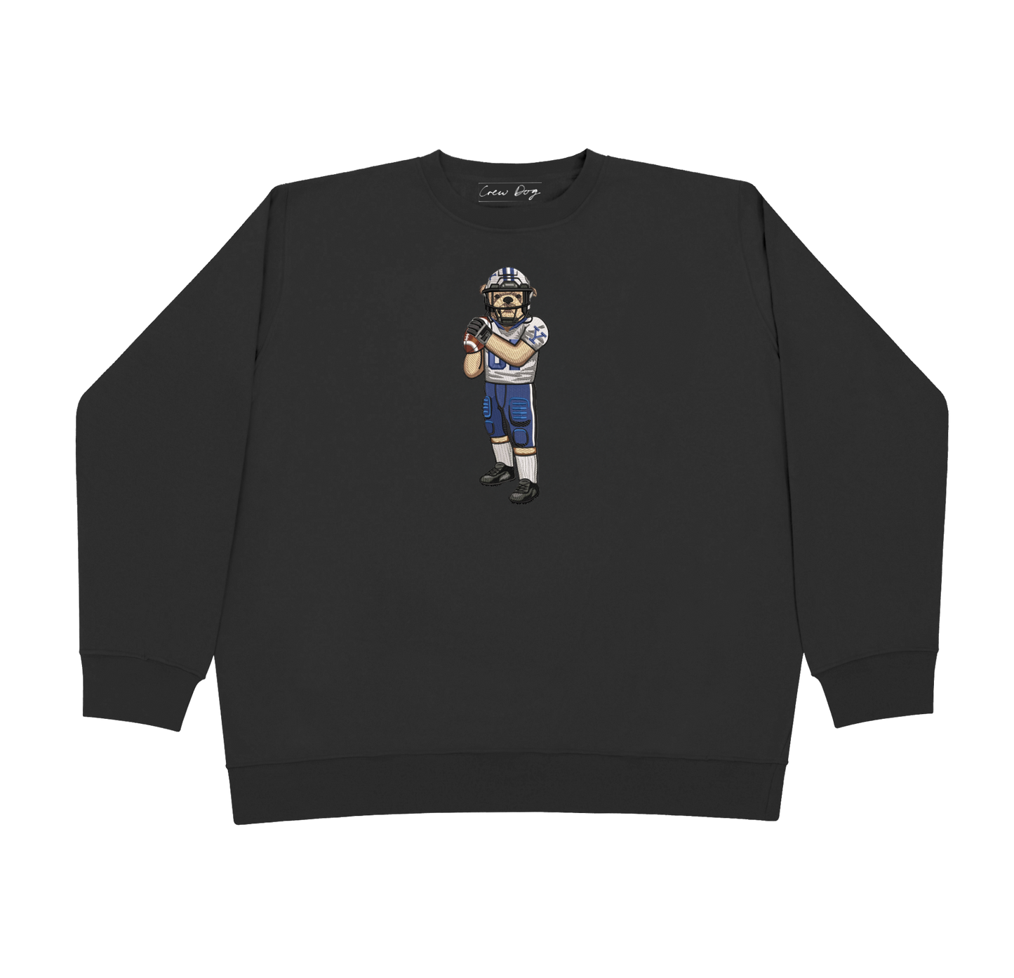 Yale Football (Helmet On) Embroidered Crewneck