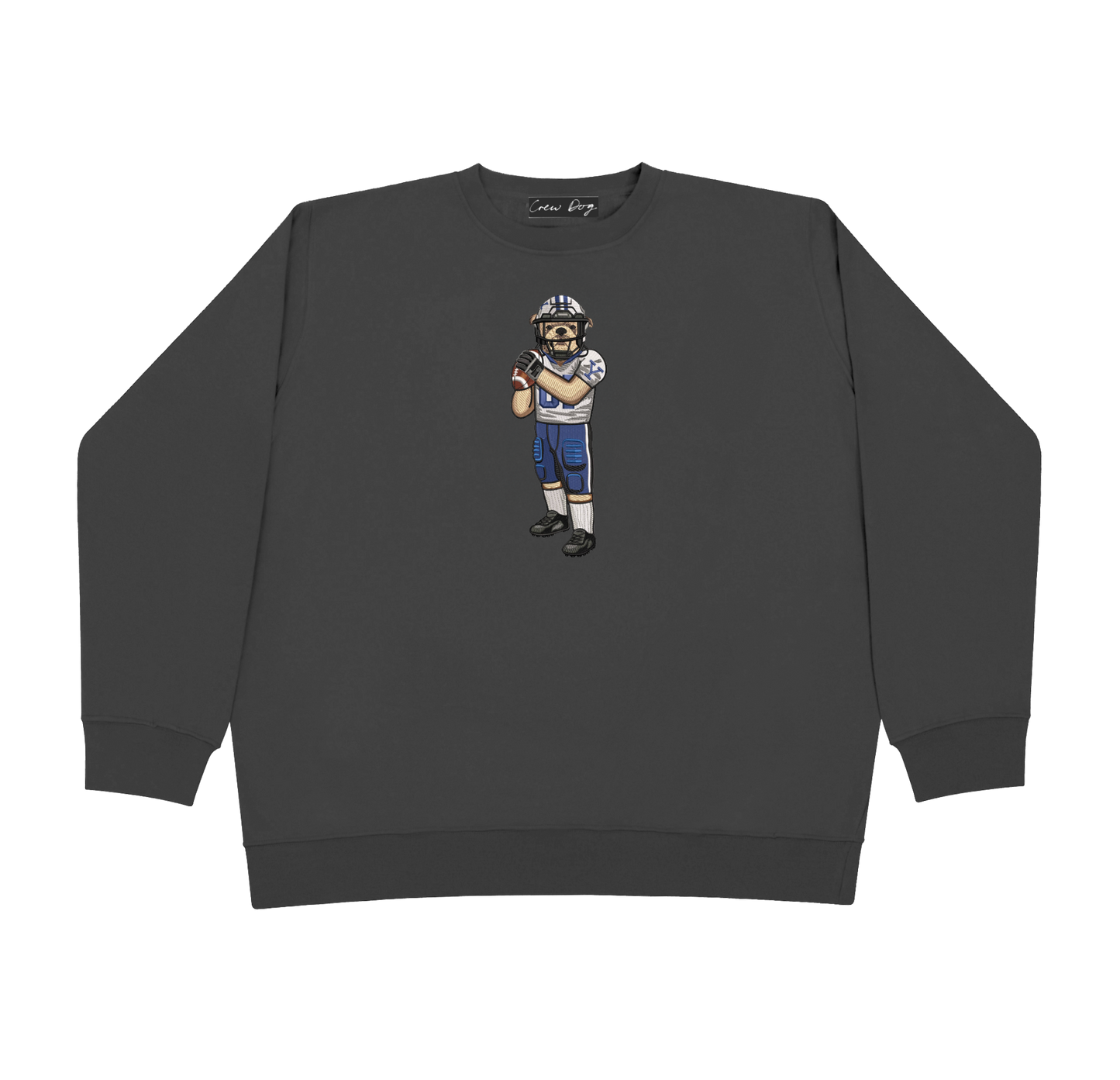 Yale Football (Helmet On) Embroidered Crewneck