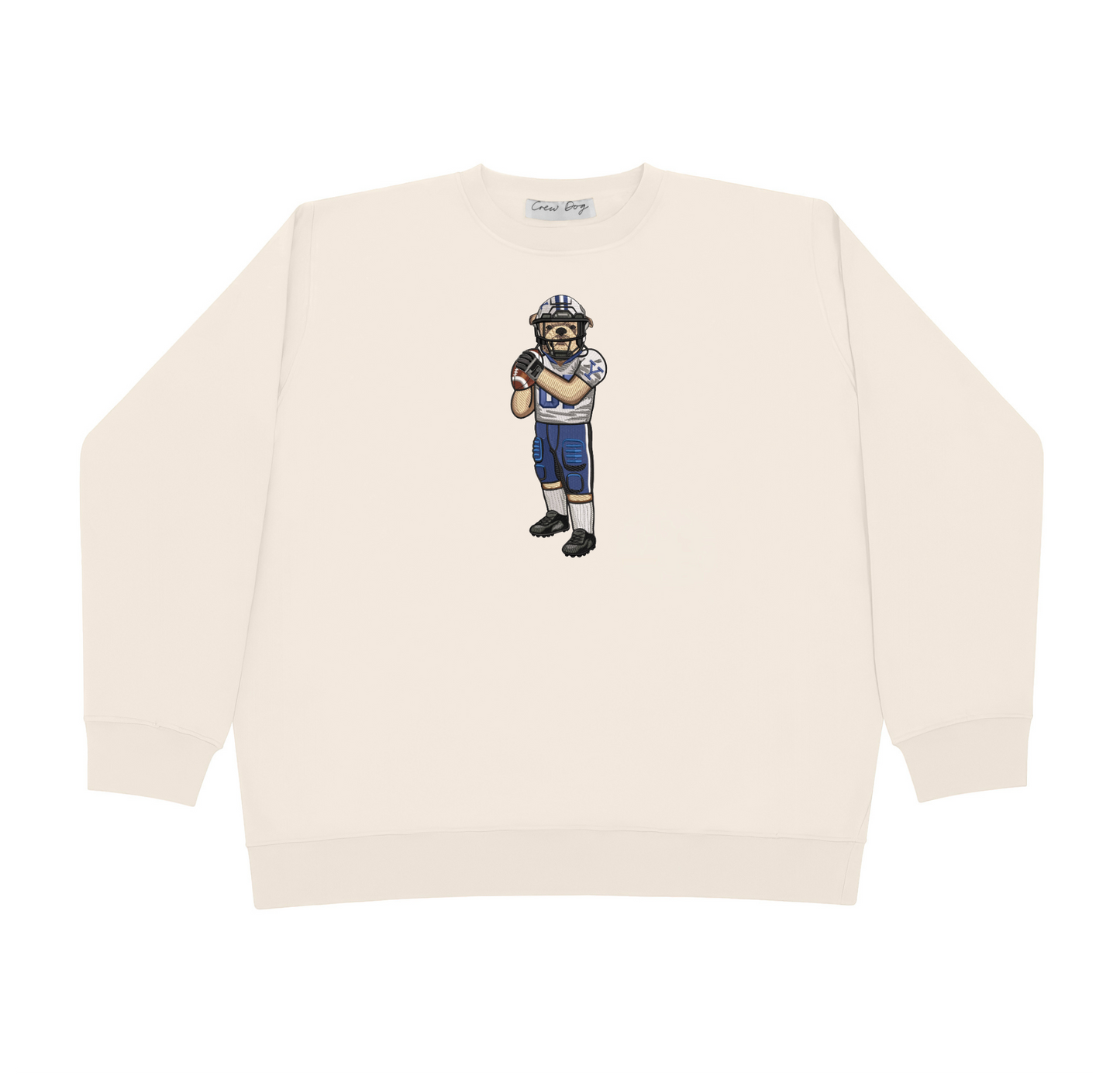 Yale Football (Helmet On) Embroidered Crewneck