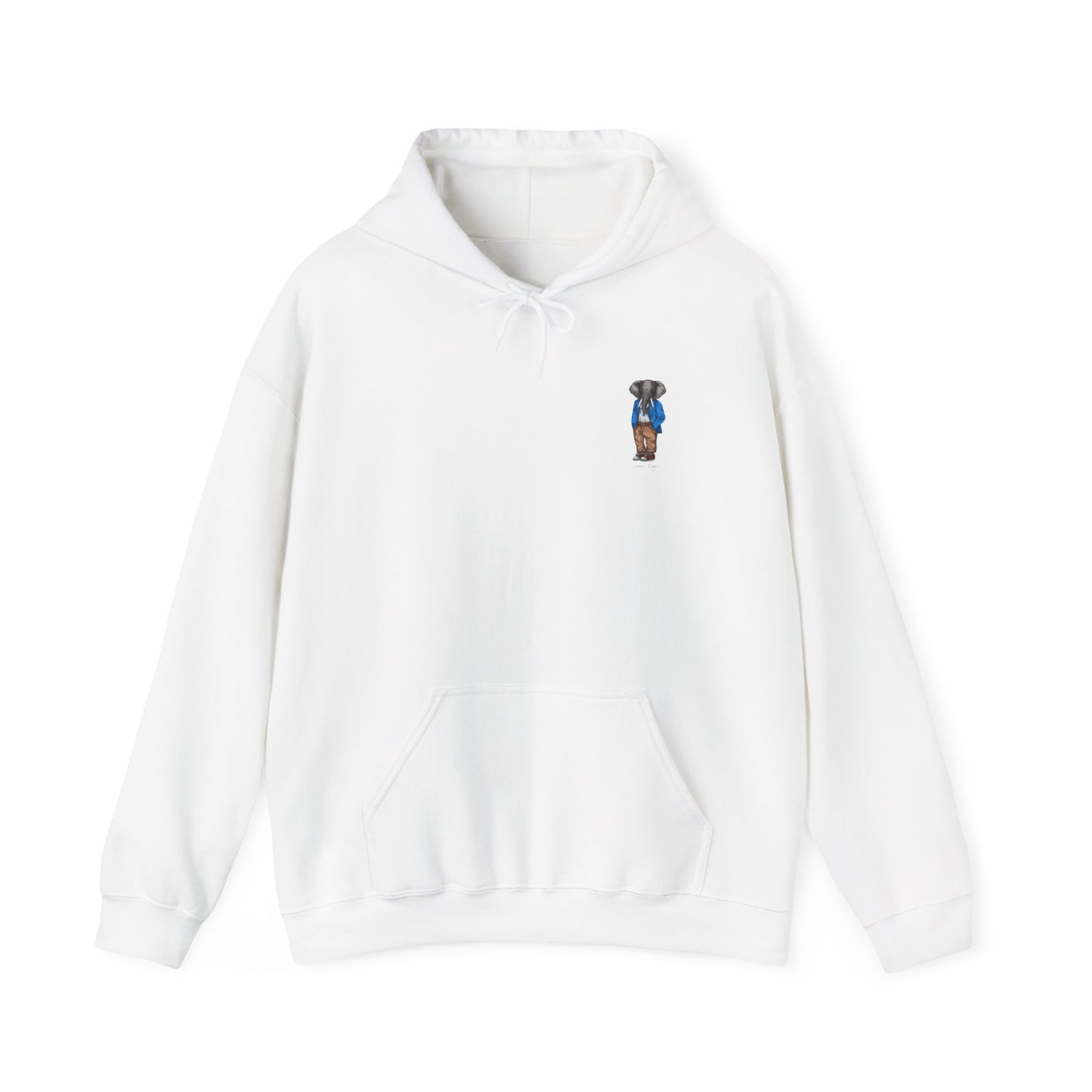 Tufts Uni Hoodie (side)