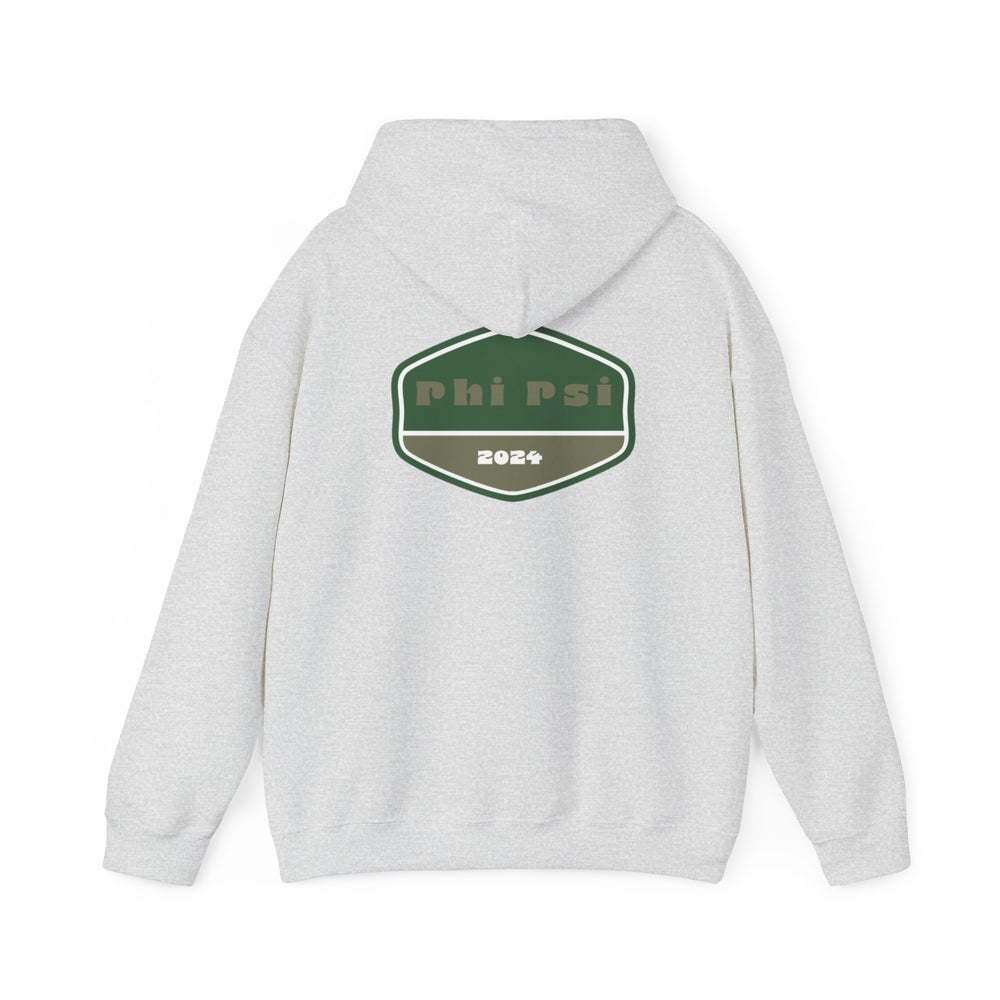 Phi Psi Hoodie (Ash - Middle Logo)