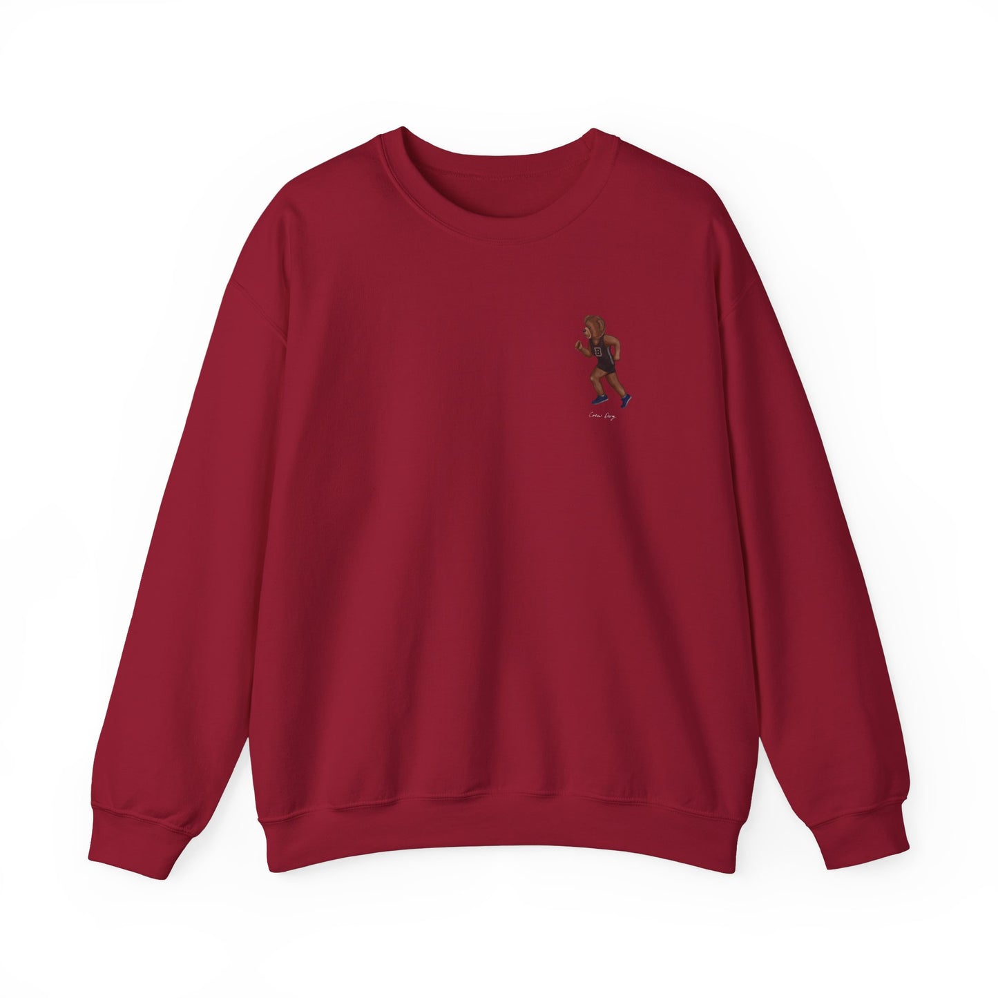 Brown Women's XC and Track Crewneck (side)