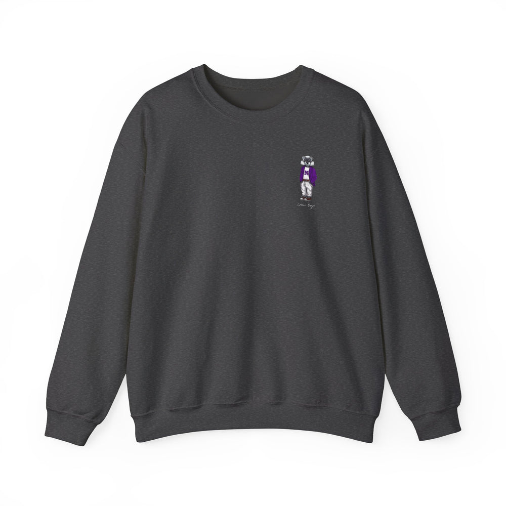 
                      
                        OG Northwestern Crewneck (side)
                      
                    