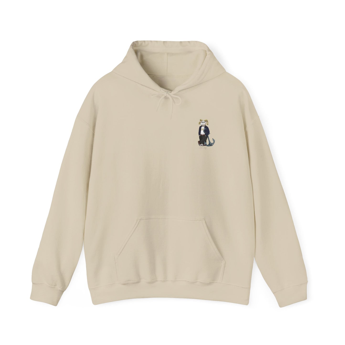 Navy Hoodie (side)