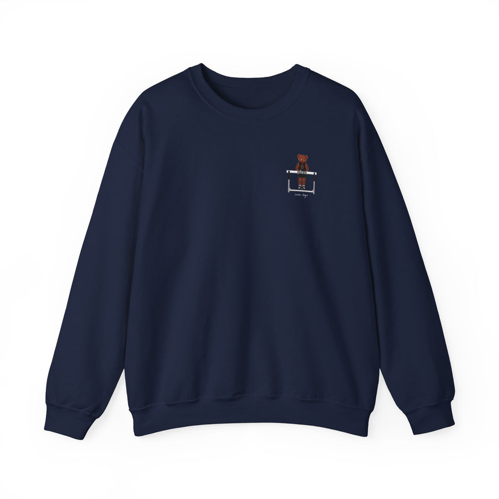 Brown Hurdles Crewneck (side)