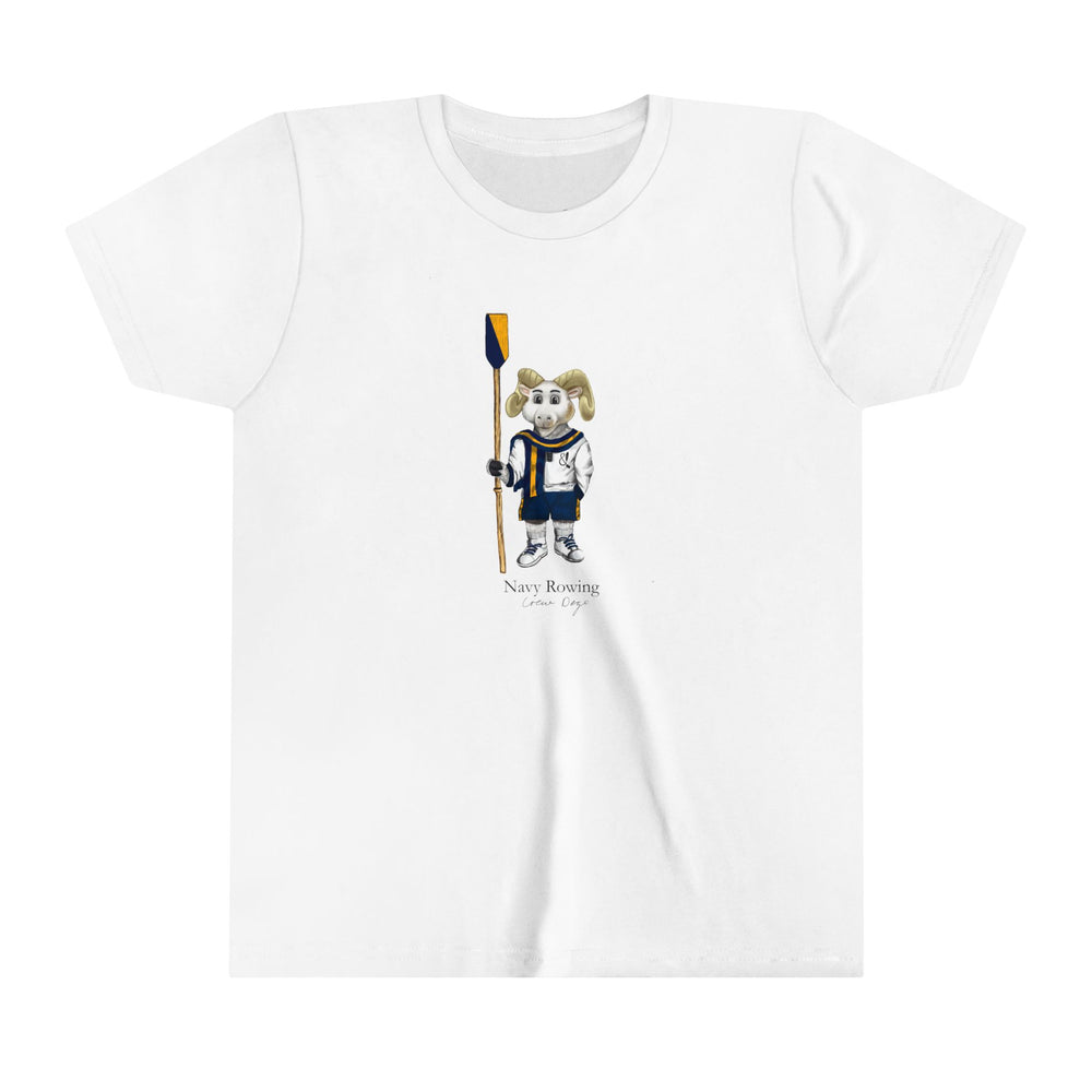 Navy Rowing Baby Tee