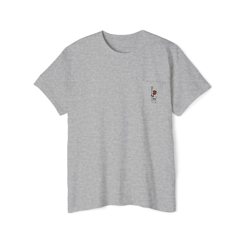 Brown Crew Pocket Tee