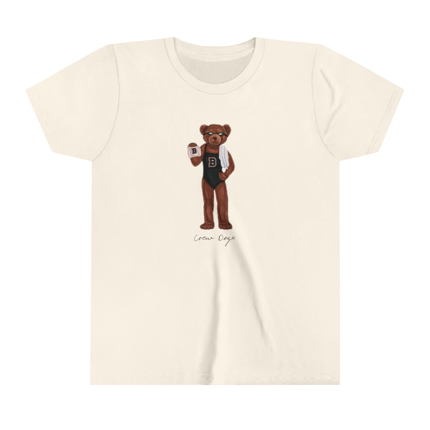 Brown Swim and Dive Baby Tee