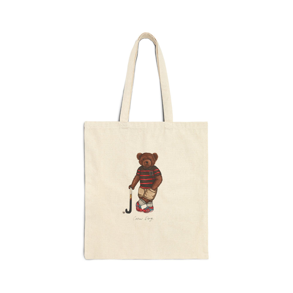 Brown Field Hockey Tote Bag