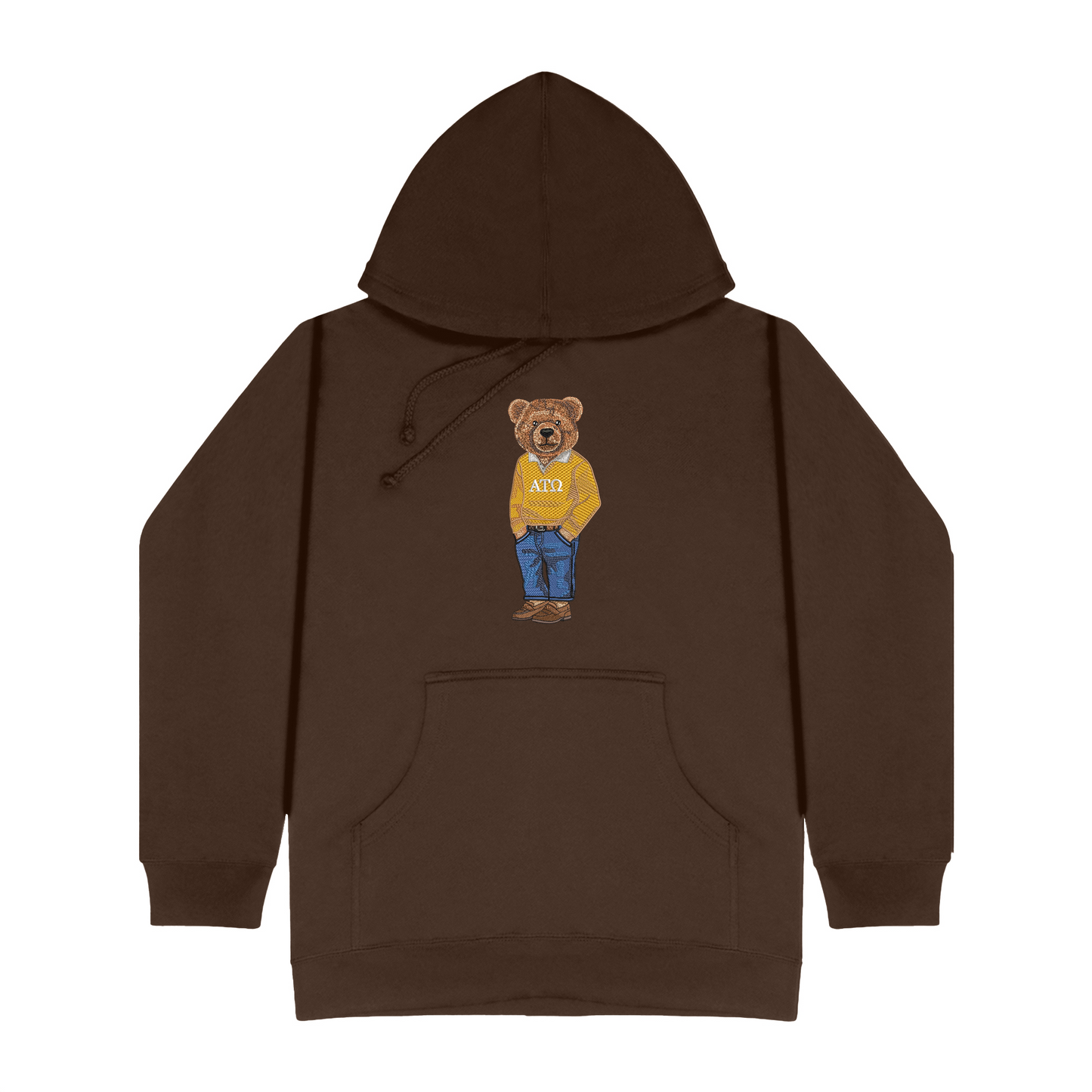 Alpha Tau Omega Bear Original Embroidered Hoodie