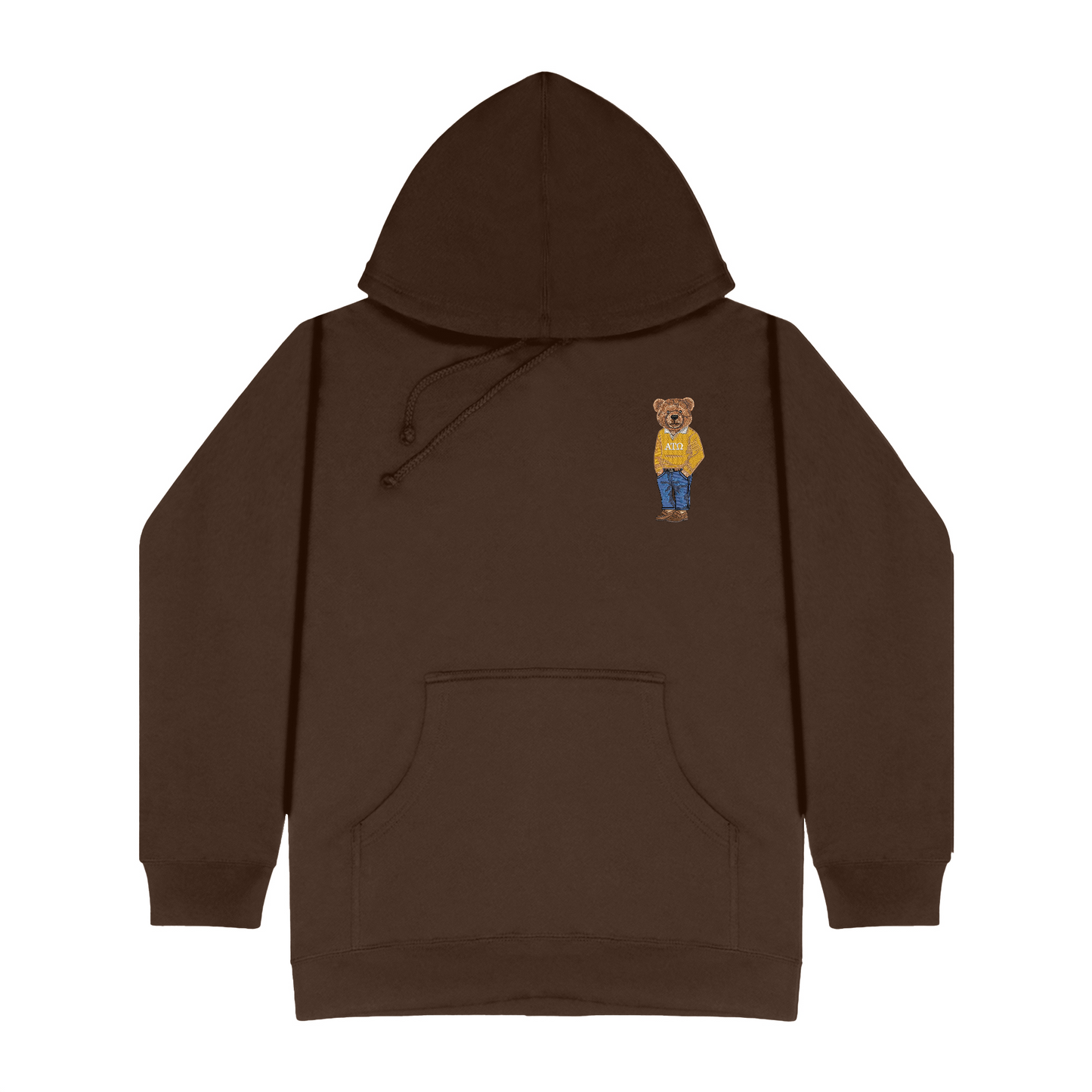 Alpha Tau Omega Bear Original Embroidered Hoodie