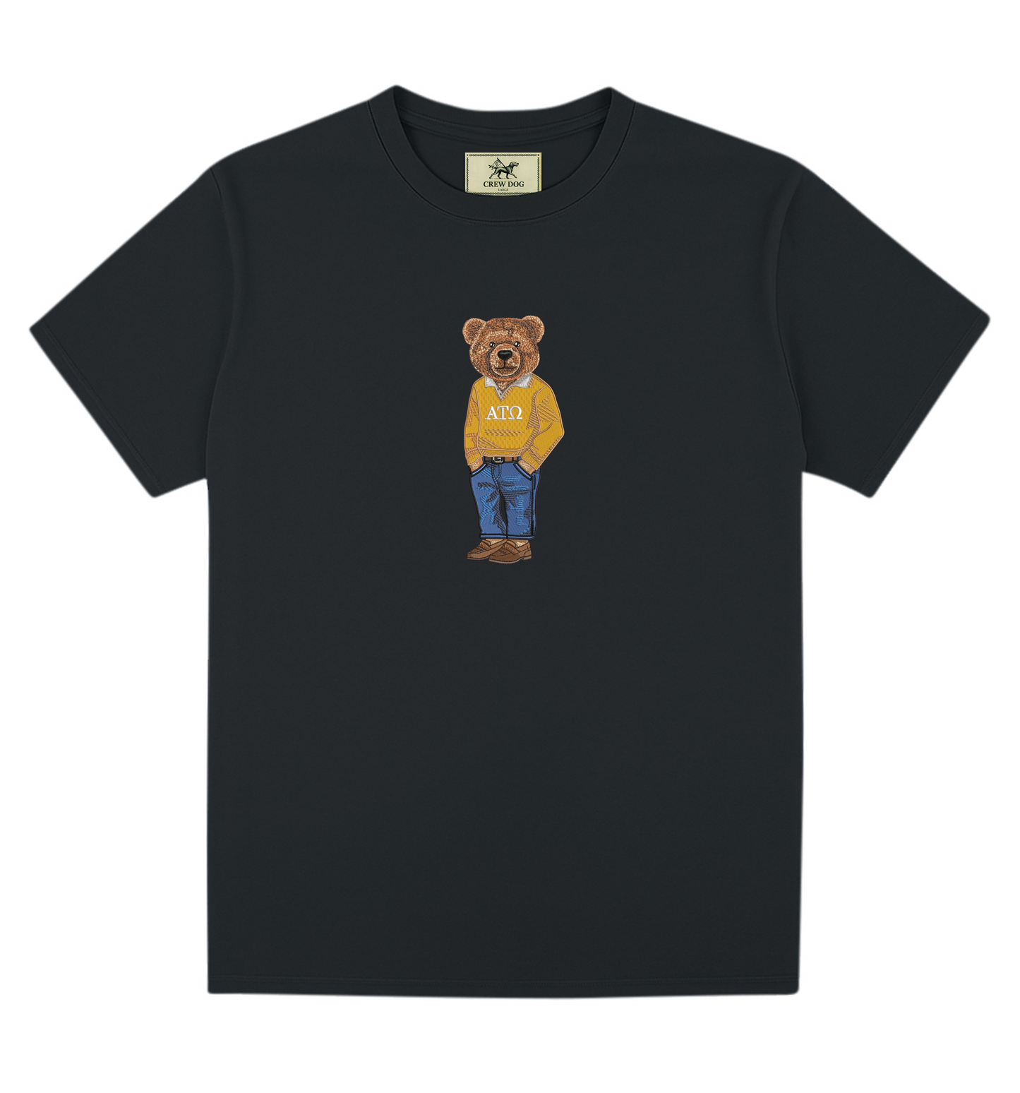 Alpha Tau Omega Bear Original Embroidered Tee
