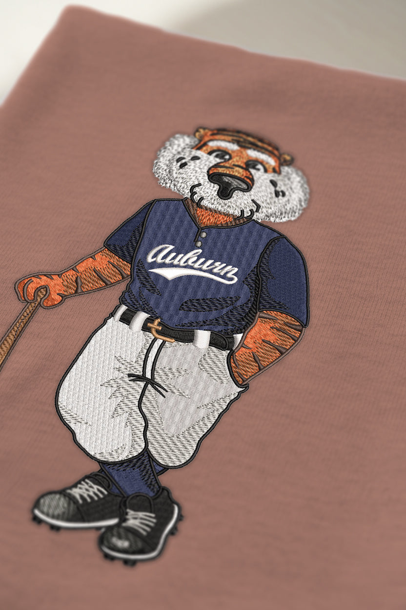 Auburn Baseball Embroidered Crewneck
