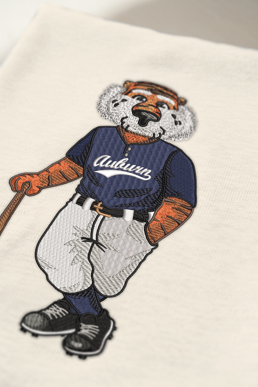 Auburn Baseball Embroidered Tee