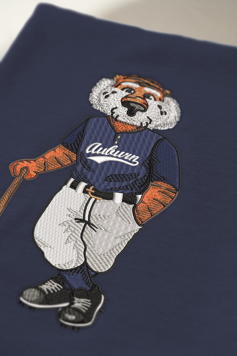 Auburn Baseball Embroidered Hoodie
